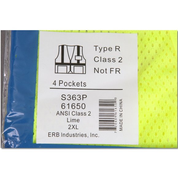 Lot of 5 safety vests size 2XL Aware Wear S363P Radwear SV2ZGM2X BRAND NEW!!! - Picture 5 of 6